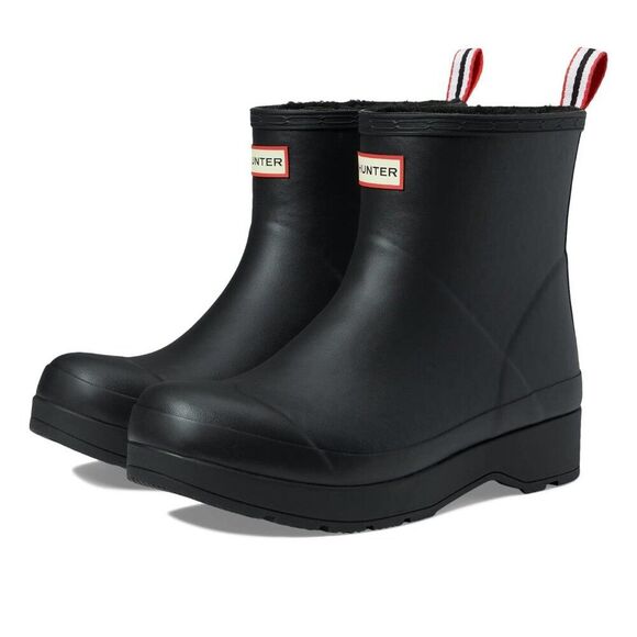 Hunter Play Short Sherpa Insulated Boot Black 9 M NEW